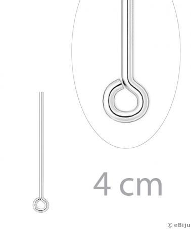 Hurkos szerelőpálca, világos ezüstszínű, 4 cm