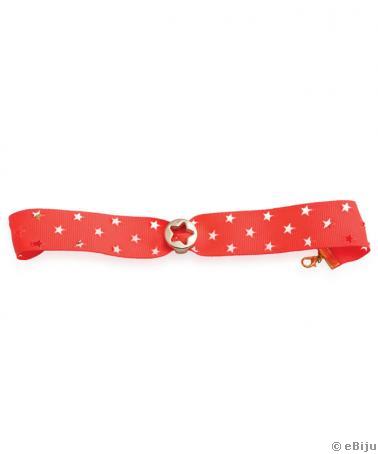 Neon narancsszínű choker, csillagokkal