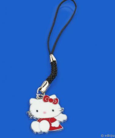 Piros Hello Kitty telefondísz