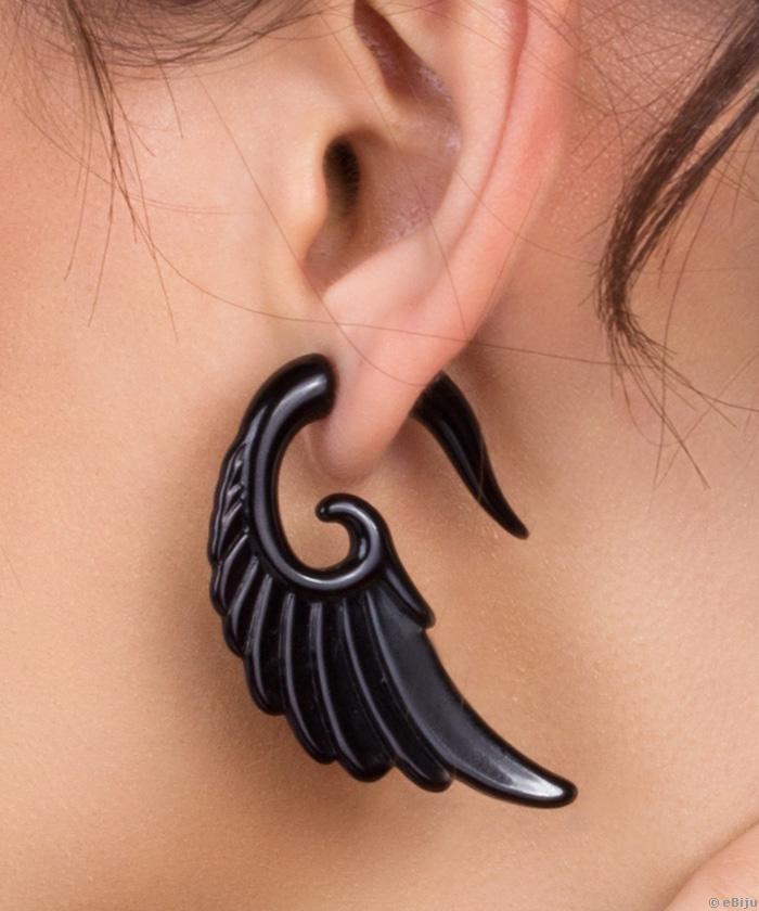 Angyalszárny formájú fülbevaló/piercing