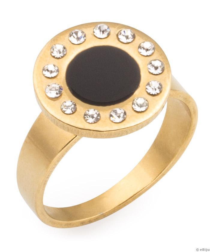 Aranyszínű rozsdamentes acél gyűrű