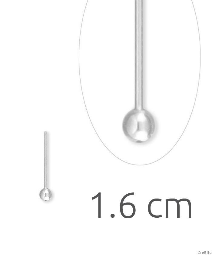 Bogyós szerelőpálca, ezüstszínű, vékony, 1.6 cm