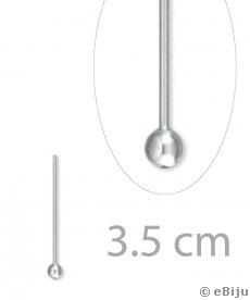 Bogyós szerelőpálca, ezüstszínű, vékony, 3.5 cm