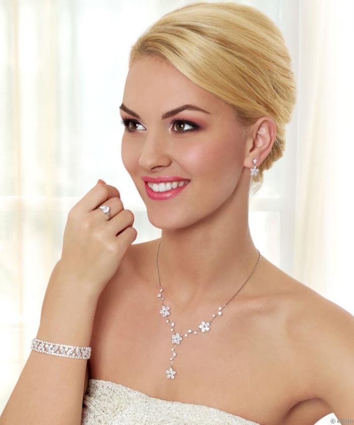 Fehér Swarovski Elements kristályos karkötő