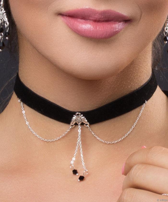 Fekete bársony choker