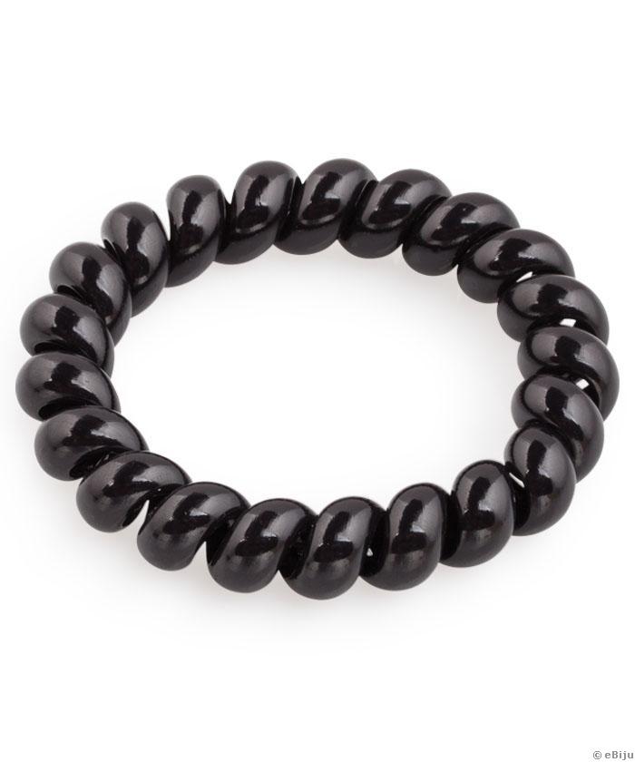 Fekete spirál hajgumi