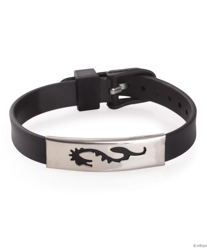 Férfi karkötő, stilizált sárkány formával