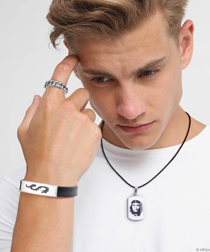 Férfi karkötő, stilizált sárkány formával