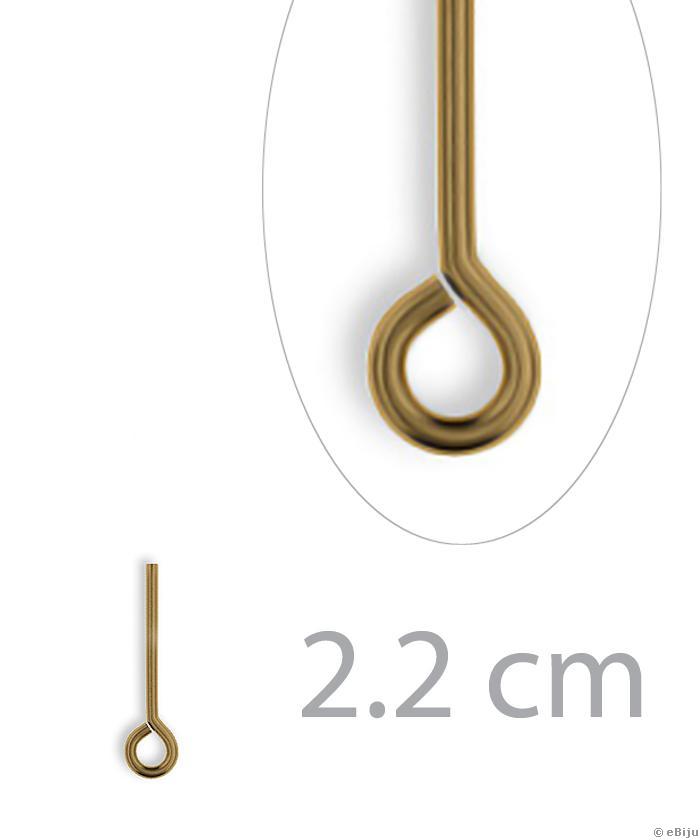 Hurkos szerelőpálca, bronz színű, 2.2 cm