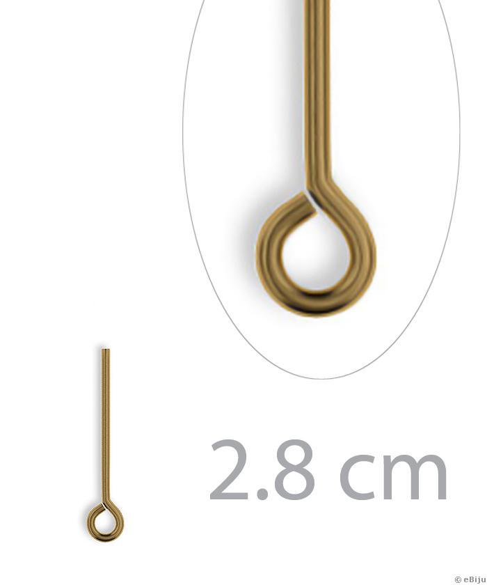 Hurkos szerelőpálca, bronz színű, 2.8 cm