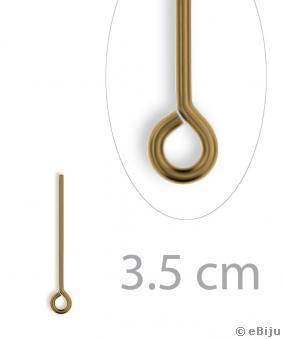 Hurkos szerelőpálca, bronz színű, 3.5 cm