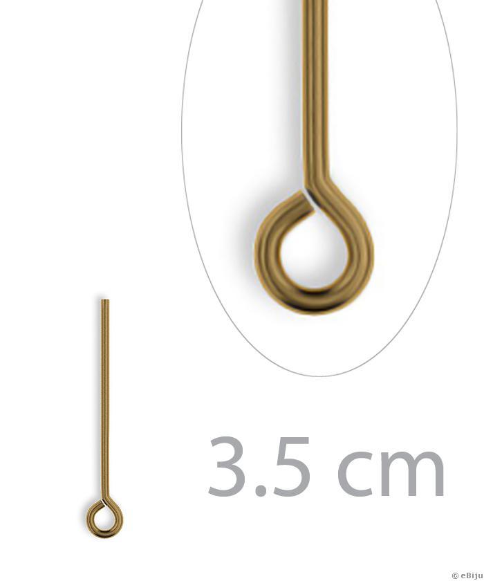 Hurkos szerelőpálca, bronz színű, 3.5 cm