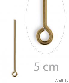 Hurkos szerelőpálca, bronz színű, 5 cm