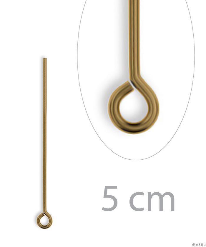 Hurkos szerelőpálca, bronz színű, 5 cm