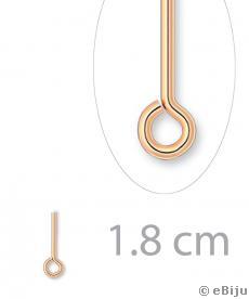 Hurkos szerelőpálca, rózsaszín aranyszínű, 1.8 cm