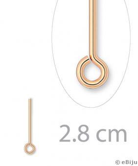 Hurkos szerelőpálca, rózsaszín aranyszínű, 2.8 cm