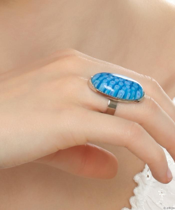 Kék millefiori gyűrű 