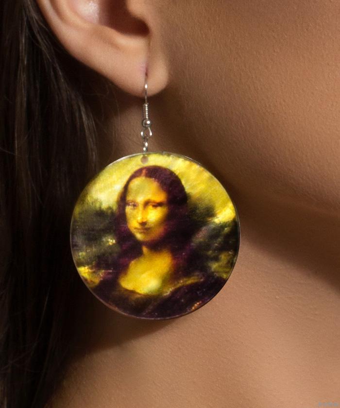 Mona Lisa gyöngyház fülbevaló