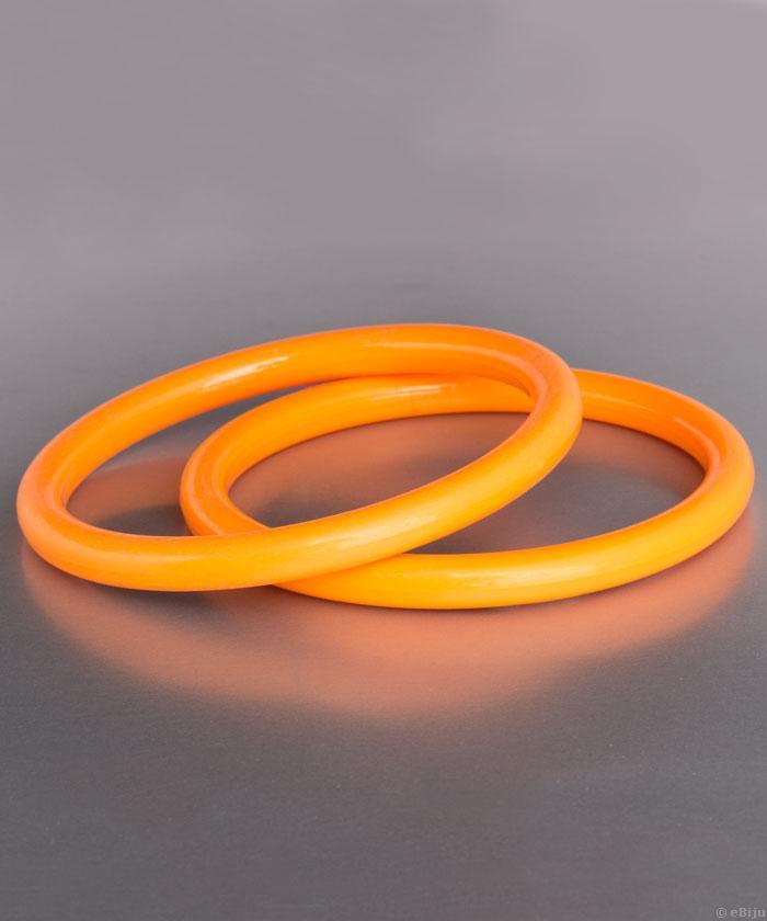Narancssárga karkötő szintetikus anyagból