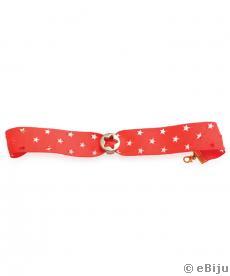 Neon narancsszínű choker, csillagokkal