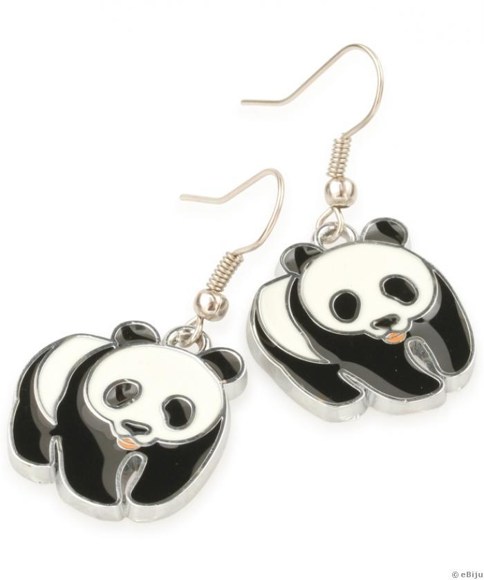 Panda maci fülbevaló