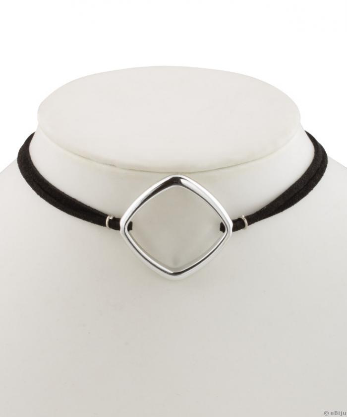 Rombusz alakú formával készült choker nyakék