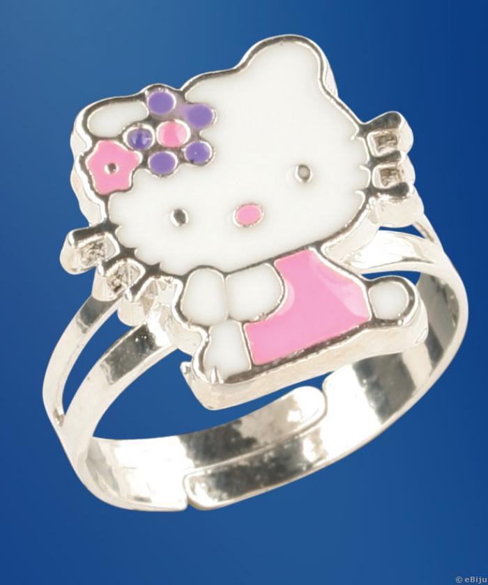 Rózsaszín Hello Kitty gyűrű