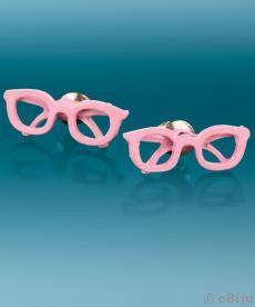Rózsaszín szemüveg fülbevaló