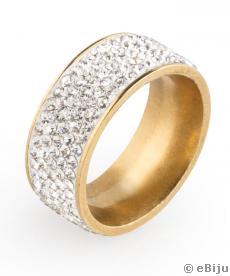 "Shining Crystals" gyűrű, shamballa típúsú