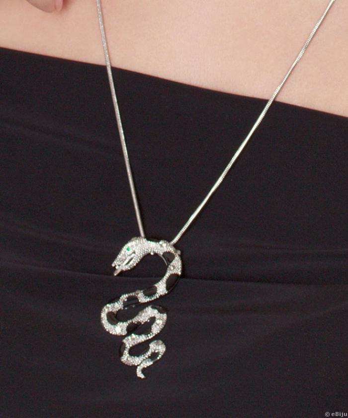 Swarovski kígyós nyakék és fülbevaló szett