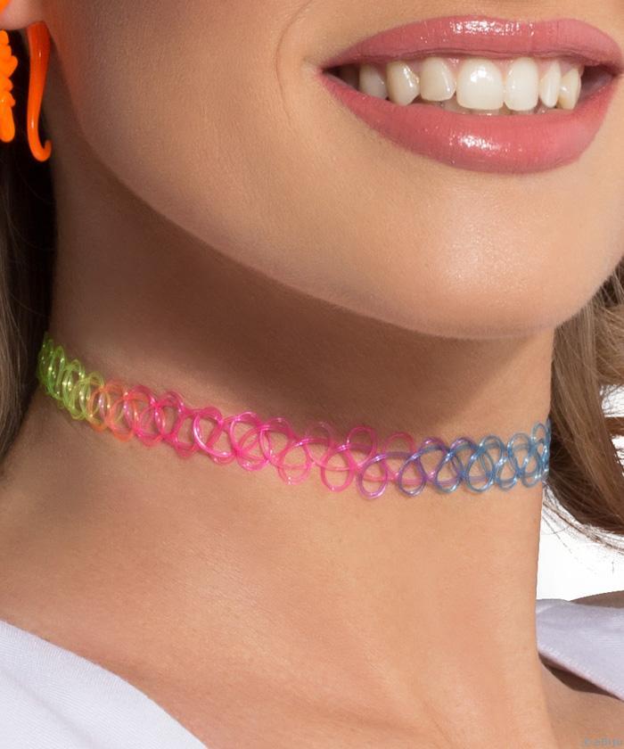 Színes Tattoo choker