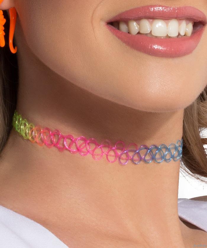 Színes Tattoo choker