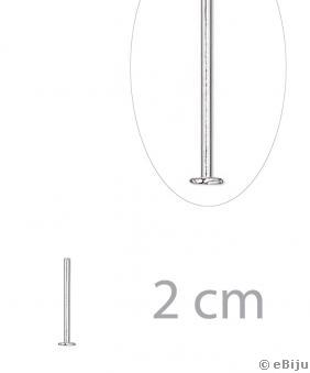 Talpas szerelőpálca, ezüstszínű, 2 cm