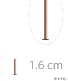 Talpas szerelőpálca, réz színű, 1.6 cm