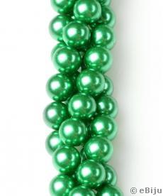 Zöld üveggyöngy, 1 cm